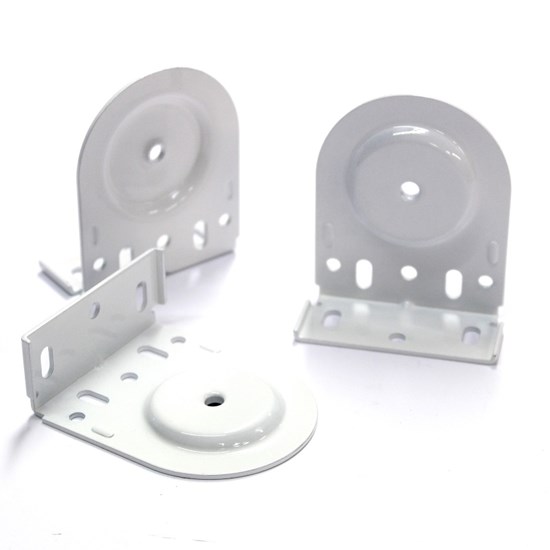 Bracket for pin end - white (large)   53136020 Bracket for pin end - white (large)   53136020