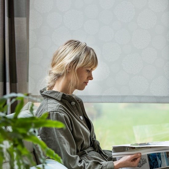 asha grey printed roller blind fabric asha grey printed roller blind fabric