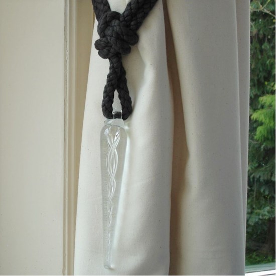 glass icicle curtain tieback glass icicle curtain tieback
