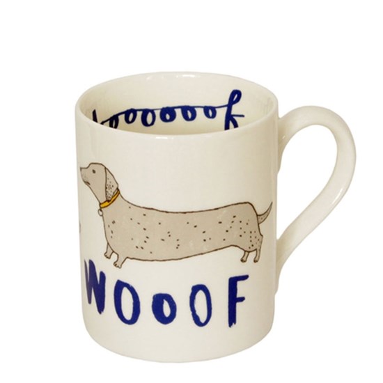 wooof sausage dog mug