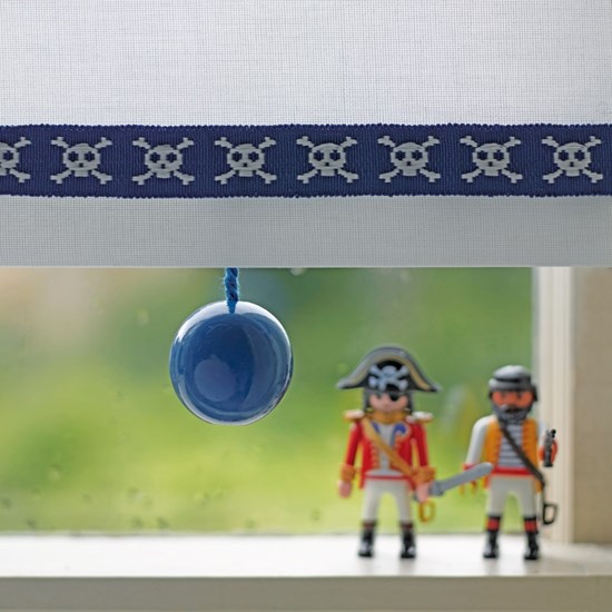 mr. bones a pirate skull and crossbones motif decorative bedroom woven trimming in blue for kids mr. bones a pirate skull and crossbones motif decorative bedroom woven trimming in blue for kids