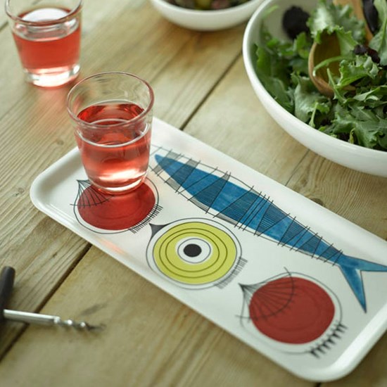 picknick design small drinks tray a vintage swedish print by Marianne Westman showing salad ingredie picknick design small drinks tray a vintage swedish print by Marianne Westman showing salad ingredie