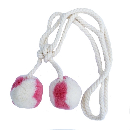 wool pompom curtain tieback in gorgeous bubblegum pink and white for girls room wool pompom curtain tieback in gorgeous bubblegum pink and white for girls room
