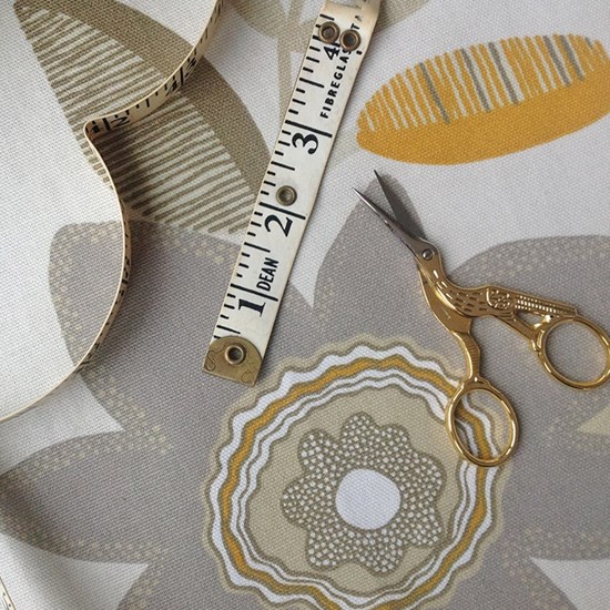 Beige botanic print by Teija Bruhn that's printed in Sweden on 100% cotton. Beige botanic print by Teija Bruhn that's printed in Sweden on 100% cotton.