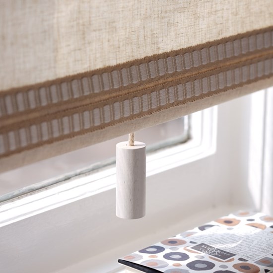 granola colour spinone cylinder quality interior window roller blind pull in painted natural beech w granola colour spinone cylinder quality interior window roller blind pull in painted natural beech w