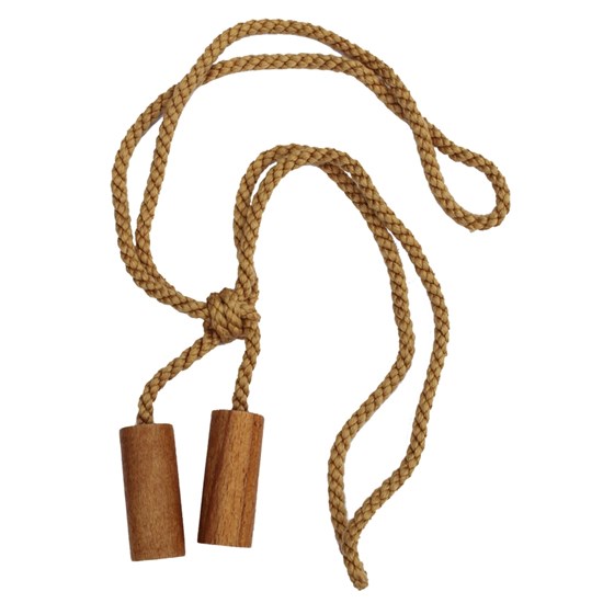 simple wooden cylinder curtain tieback in wax with cotton embrace simple wooden cylinder curtain tieback in wax with cotton embrace