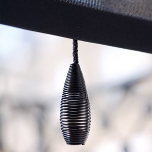 black beehive steel spring interior decorative window blind pull a classic shape beehive spring blind pull -  black