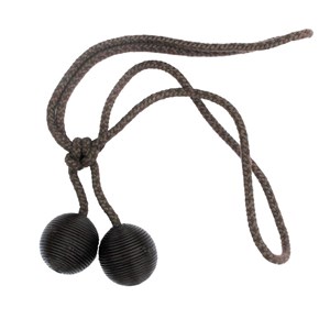 brown leather ball curtain holdbacks leather ball tiebacks - brown