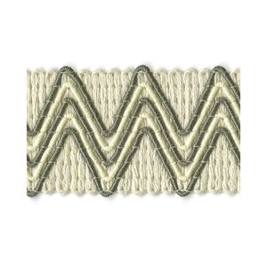 vintage zig zag trim - pebble