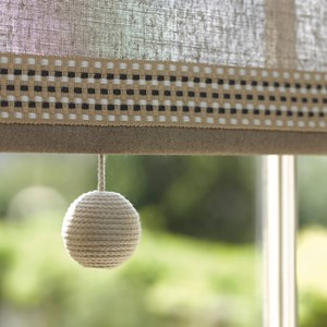 rope coloured cotton wrapped 43mm ball decorative nautical cable window blind pulls cable blind pull - rope
