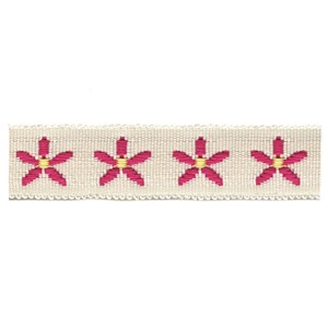 daisy chain trim - fuchsia