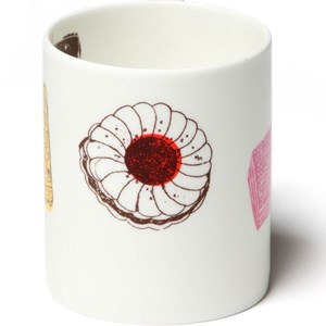 family favourites biscuit mug has a selection of nice, bonbon, tunocks, wafer, digestive illustrated family favourites biscuit mug