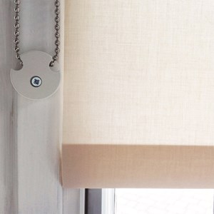 roller, venetian, vertical, pleated, roman blind and curtain strong metal cord safety device to tra halo cord safety device - cream