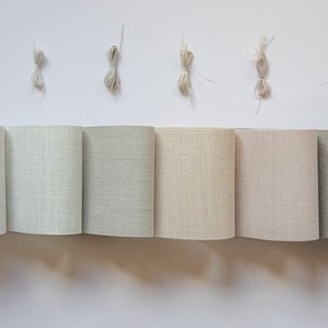 japanese linen textured roller blind fabric Japanese linen - soft shell pink