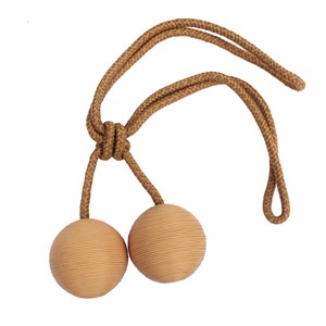 large camel colour leather ball curtain tieback or holdbacks large leather ball tiebacks - camel