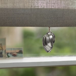 pewter blind pull - shell