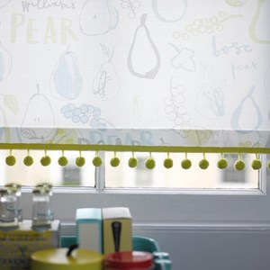 chartreuse pom pom braid a decorative modern contempoary interior trimming for the home pom pom trim - chartreuse