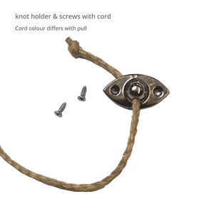 knot holder for roller blind pull glitter egg blind pull - copper
