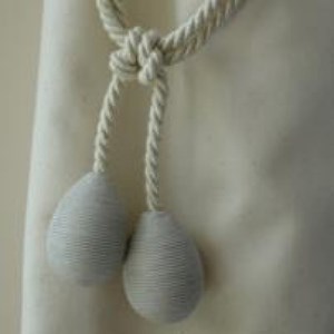 silver glitter egg curtain tieback for opulent elegant drape holdbacks glitter tiebacks - silver