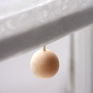 natural colour ball quality interior window blind pull in stained natural beech wood 45mm wooden ball blind pull -  natural