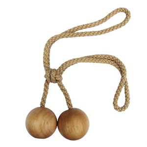 large natural beech ball curtain tieback for a clean modern look large wooden ball tiebacks - natural