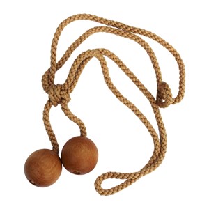 wooden curtain tieback ball waxed wood wooden ball tiebacks - waxed