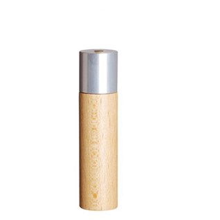 alvo roman blind pull -  natural Alvo cylinder window roman blind pull in stained natural beech wood and modern aluminiu