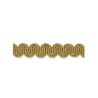 arco metallic braid - antique gold arco in antique gold metallic colour is a simple wavy curvy decorative trimming or braid
