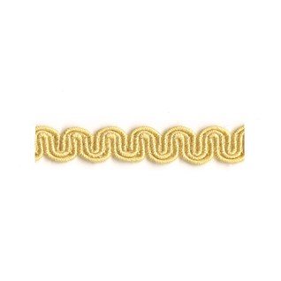 arco in primrose yellow colour is a simple wavy curvy decorative trimming or braid