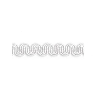 arco braid - white arco in white colour is a simple wavy curvy decorative trimming or braid