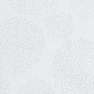 asha is a roller blind fabric print of trees made from small white dots on a white background