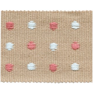 dot braid -  almond almond coloured dot braid trimming passementerie woven trim for interiors