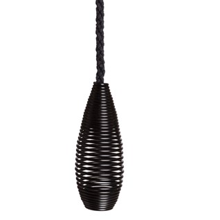 beehive spring blind pull -  black beehive spring window blind pulls in black colour with black cotton cord