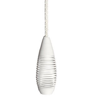 chalky white painted beehive shaped bathroom light pull