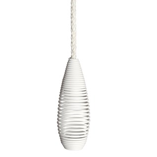beehive spring blind pull - chalky white beehive spring window blind pulls in chalky white colour with matching cotton cord