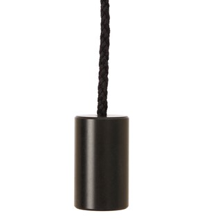 black engineered nylon cylinder window roller blind pull and cotton cord sexy toggle