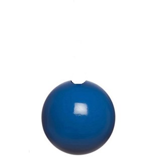 signal blue high gloss bobbi wooden ball roman blind pull