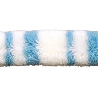 punk skunk in blue woolly braid or decorative trimming, soft for children's bedrooms