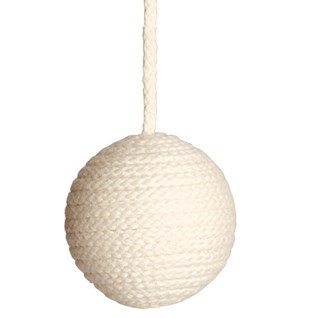cable blind pull - seagull cable window blind pull in seagull light grey colour made from cotton wrapped wood ball