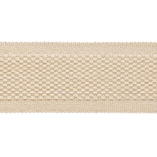 carpet trim - straw decorative trimming braid in subtle wool/cotton weave in straw off-white colour