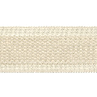 carpet trim - wax decorative trimming braid in subtle wool/cotton weave in wax off-white colour
