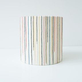 Chalkney Stripe Tub Lampshade - Cream Chalkney Stripe Tub Lampshade - Cream