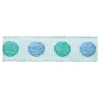 spearmint childrens spot woven decorative braid trimming for curtains or blinds