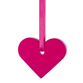 childs blind pull - heart red heart window roller blind pull in painted wood with matching red ribbon