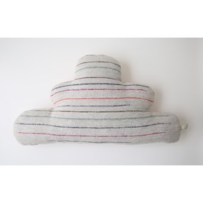 Cleo cloud cushion in soft grey