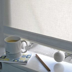 cosmo - grey cosmo sheer roller blind fabric in grey