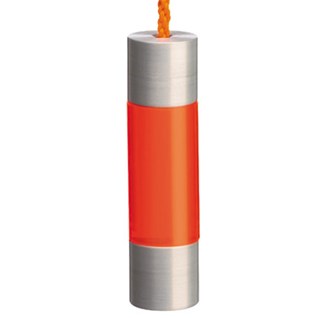 fuse blind pull for window blind with acrylic neon orange colour section and aluminium caps