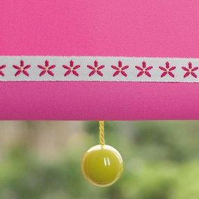 daisy chain trim - fuchsia daisy chain childrens decorative trimming in fuchsia pink featuring a popular flower motif