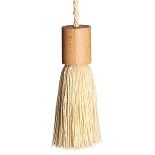 sway blind pull -  parchment window blind pull tassel in parchment beige
