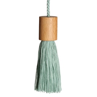 sway blind pull - duck egg window roller blind pull tassel in duck egg green